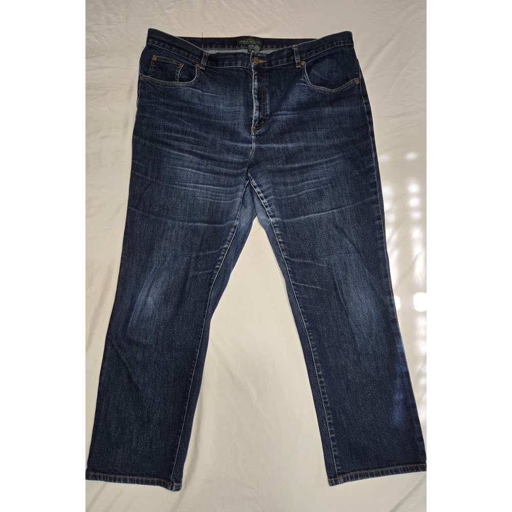Lauren Ralph Lauren Classic Straight Jeans Womens 20W Blue Stretch Logo See Pics